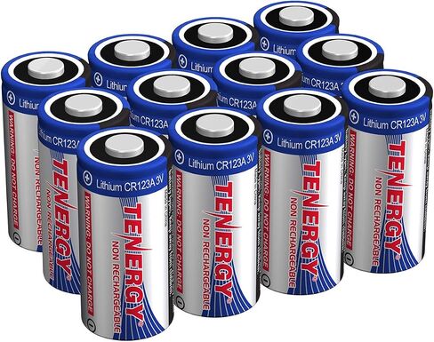 بطارية ليثيوم Tenergy 3V CR123A، بطاريات خلوية CR123A عالية الأداء محمية بتقنية PTC لأجهزة الاستشعار الذكية، 4 عبوات (غير قابلة لإعادة الشحن) in Kuwait