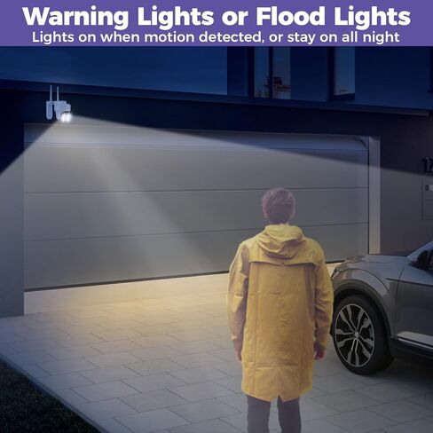 xmartO 10X Zoom Security Camera, 2K HD 24/7 Recording Security Camera System with Auto Tracking, Wireless PTZ Home Security System for Indoor Outdoor Surveillance, Motion Detection, 2-Way Audio in Kuwait