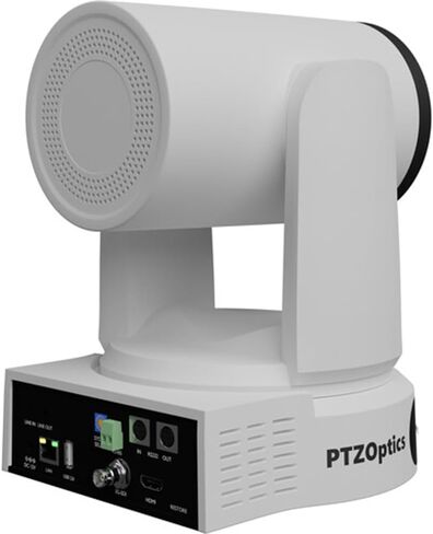 كاميرا PTZOptics Link 4K SDI/HDMI/USB/IP PTZ مع تكبير بصري 20x (أبيض) حزمة مع HuddleCamHD (أبيض) HCM-1 دعامة تثبيت صغيرة على الحائط ومناديل تنظيف الشاشة المضادة للكهرباء الساكنة in Saudi Arabia
