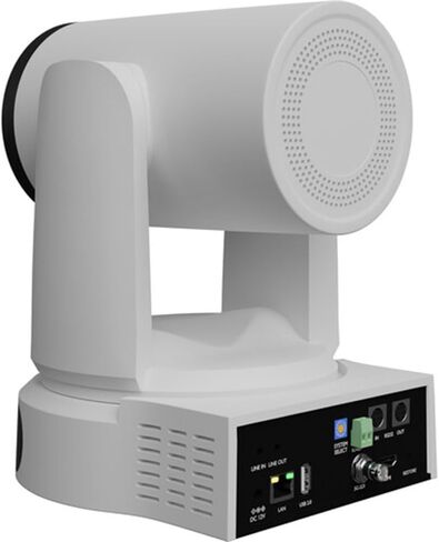 كاميرا PTZOptics Link 4K SDI/HDMI/USB/IP PTZ مع تكبير بصري 20x (أبيض) حزمة مع HuddleCamHD (أبيض) HCM-1 دعامة تثبيت صغيرة على الحائط ومناديل تنظيف الشاشة المضادة للكهرباء الساكنة in Saudi Arabia