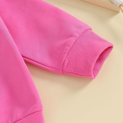 CREAIRY Newborn Baby Girl Valentines Day Outfit Letter Heart Sweatshirt Long Sleeve T-Shirt Tops Toddler Spring Fall Clothes in Kuwait