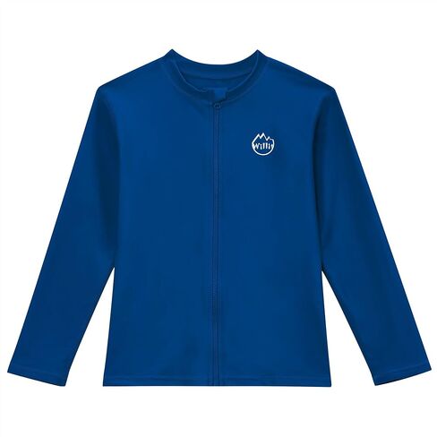 قميص سباحة Willit Boys Rash Guard بأكمام طويلة للأطفال/البنات الصغار بعامل حماية من أشعة الشمس 50+ قميص حماية من الشمس سريع الجفاف in Saudi Arabia