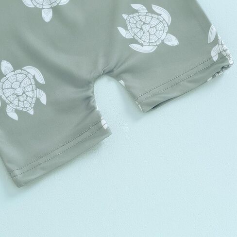 طفل صبي فتاة قصيرة الأكمام قطعة واحدة سستة ملابس السباحة المائية ملابس السباحة رومبير بذلة الشاطئ ثوب السباحة in Kuwait