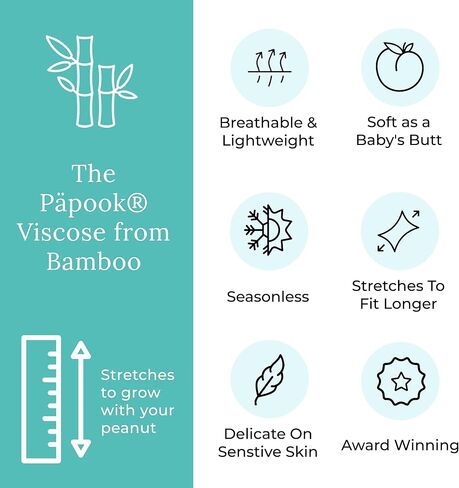 ثوب Posh Peanut للرضع - ملابس أطفال ناعمة للجنسين - فسكوز من الخيزران لباس قماط الرضع (فستان بسحاب) in Kuwait