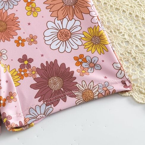 بدلة سباحة Yccutest للفتيات الصغيرات بأكمام طويلة من قطعة واحدة للحماية من الشمس، ملابس سباحة للرضع للوقاية من الطفح الجلدي مع سحاب in Kuwait