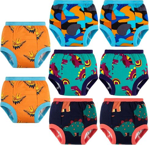 سراويل تدريب على استخدام المرحاض للأطفال من بيج إليفانت مكونة من 8 قطع، ملابس داخلية قطنية للتدريب على المرحاض للأولاد والبنات من عمر 12 شهرًا إلى 5 سنوات in Kuwait