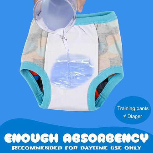 سراويل تدريب على استخدام المرحاض للأطفال من بيج إليفانت مكونة من 8 قطع، ملابس داخلية قطنية للتدريب على المرحاض للأولاد والبنات من عمر 12 شهرًا إلى 5 سنوات in Kuwait
