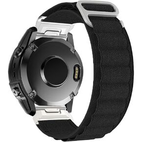 شريط من النايلون لـ Garmin Fenix ​​7/ Fenix ​​7 pro/Fenix ​​6/ Fenix ​​6 pro/Fenix ​​5/ Fenix ​​5 Plus، أربطة حلقية من النايلون قابلة للتعديل 22 مم لـ Garmin Forerunner 935/945، غريزة، Approach S62/S60