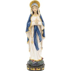 Comfy Hour 6" Religious Praying Virgin Mary Statue, The Blessed Mother, Home Madonna Figurine