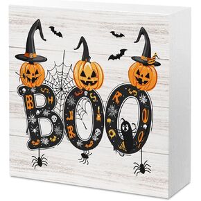 Cute Halloween Decor, Halloween Decorations Indoor, Hocus Pocus I Need Coffee to Focus Sign, Coffee Sign Decor, Halloween Decor Decorations for Home Coffee Bar Shop Station 5 x 5 inch