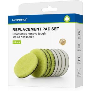 LANMU 8 Pack Replacement Pads for Dremel Versa PC10, Horsepower Power Scrubber, Scratch Free Cleaning Sponge Pads Attachments