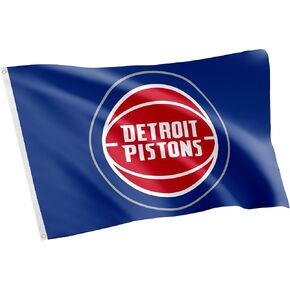 Desert Cactus Detroit Pistons Flag NBA 100% Polyester Indoor Outdoor 3x5 feet National Basketball Association Team Flags (Flag #1)