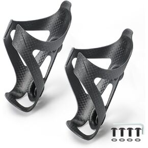 Bike Water Bottle Holder Plastic Carbon Fiber Water Bottle Cage Cages for Road Bikes Mountain Bicycle Water Bottle Cage Drink Cup Holder, 1 Pack - Black