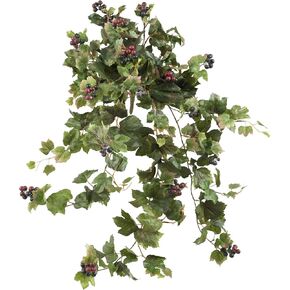 Nearly Natural 24" Grape Leaf Hanging (Set of 2) Artificial Plant Green