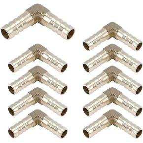 T Tulead 3/8 "PEX Barb تركيب الأنابيب النحاسية تركيب أنابيب المياه محول Elow تركيب السباكة 10 قطعة in Kuwait