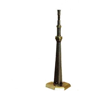 PROW® 7.5 inch Tokyo Skytree Metal Model Japanese Famous Building Alloy Statue Tokyo Tower Metal Crafts for Home Office Handicrafts Tabletop Decoration Sculpture