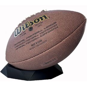 Display Stand for Football | Sports Ball Holder | Autographed Ball & Memorabilia Ball Display Stand | 3D Printed Non-Slip Plastic Display Stand | Made in USA