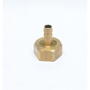3/8" Hose ID/Hose Barb to 3/4" Female GHT Garden Hose Thread Straight Brass Swivel Fitting House/Boat/Lawn/Power Wash/Irrigation