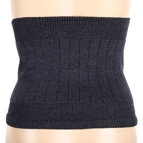 Women's Winter Warm Cashmere Soft Thin Elastic Waist Support Stomach Warmer Band Waist Protector Belt(Dark Grey)