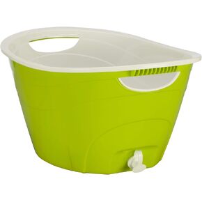 CreativeWare, Aqua Double Walled Party Tub With Drain Plug 4.375 Gl, 1