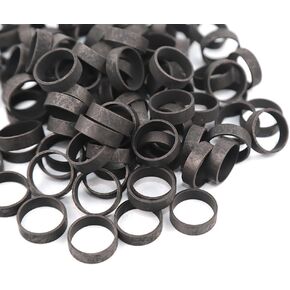 100 Pack Black-Oxidized Premium Quality Copper 5/8 inch PEX Crimp Ring for PEX Pipe Pex Tubing (5/8" 100PCS (BLACK)