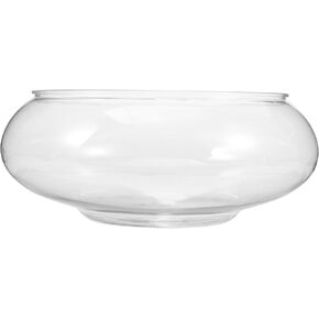 Milisten Flower Vase Bowl, Wide Mouth Round Vase, Succulent Planter, Hydroponic Planter, Floral Container, Globe Fish Bowl Table Centerpiece, Plastic