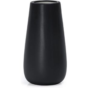 D'vine Dev 12 Inch Raven Grain Elegant Oval Ceramic Vase for Flowers, Home Décor Vase with Design Box, VS-LD-C-3