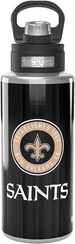 Tervis NFL New Orleans Saints-All in Water, 32oz Wide Mouth Bottle, Stainless Steel in Saudi Arabia