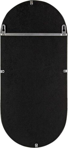 Kate and Laurel Estero Modern Metal Wall Mirror with Shelf, 11" x 24", Silver, Chic Contemporary Wall Accent in Saudi Arabia