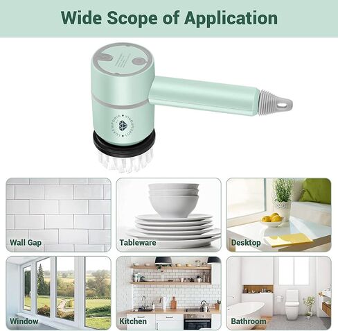 luxEmporia Electric Spin Scrubber with 3 Speed Cleaning Capability for Kitchen, Bathroom, Home (Pink) in Saudi Arabia