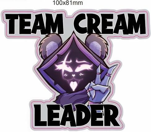 ملصق فينيل Team Cream Leader RTL، مقاوم للأشعة فوق البنفسجية، مقاوم للطقس، أرجواني in Saudi Arabia