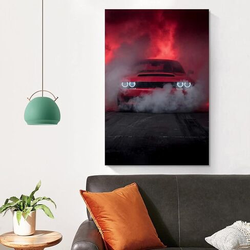 JDM Car Poster Muscle Car Challenger Canvas Art Poster and Wall Art Picture Print Modern Family Bedroom Decor Posters 12x18inch(30x45cm) in Saudi Arabia