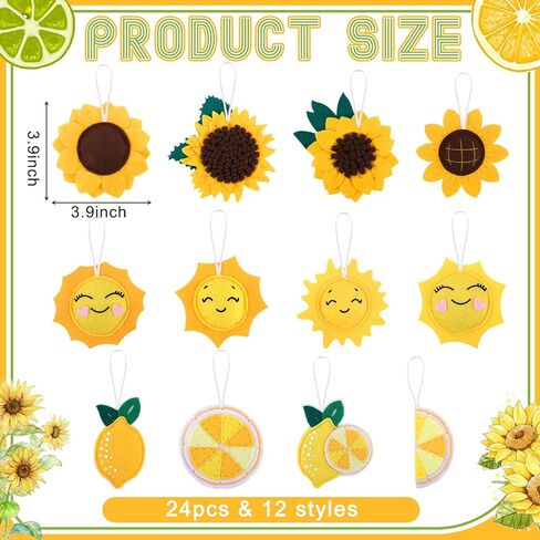 24 Pcs Christmas Ice Cream Felt Decor,3D Ice Cream Small Hanging Candy Craft Tree Ornaments Dessert Ice Cream Pendant for Xmas Christmas Party Decor Supplies in Kuwait