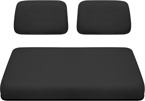 XUANYUDG0769 Golf Cart Replacement Seats Including Seat Bottom and Backrest for Club Car DS 1982-2000.5, Black in Saudi Arabia