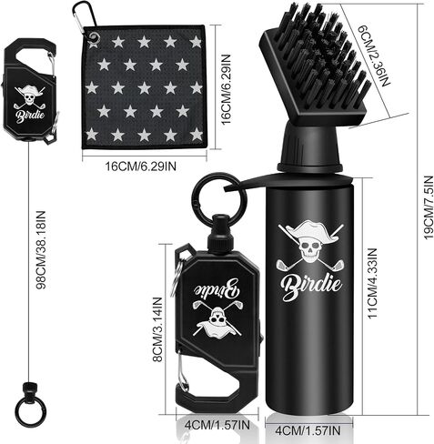montela golf Club Cleaner Brush Golf Water Brush with Mini Towel Golf Brush Cleaning Golf Club & Ball Golf Club Cleaner Kit Golf Accessories for Gift for Men/Women,Blue in Saudi Arabia