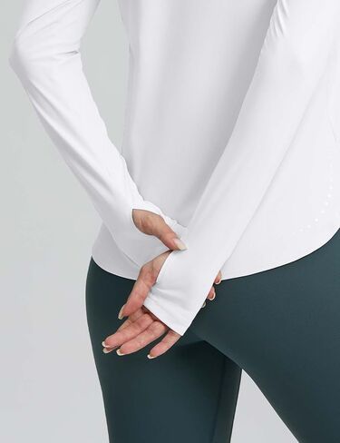 Long Sleeve Running Shirts Women Workout Tops Active Athletic T Shirts Quick Dry Lightweight in Saudi Arabia