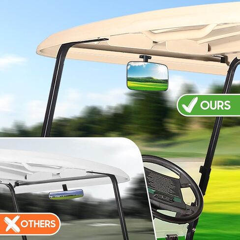 10L0L Universal Golf Cart Rear View Mirror for Yamaha EZGO Club Car in Saudi Arabia
