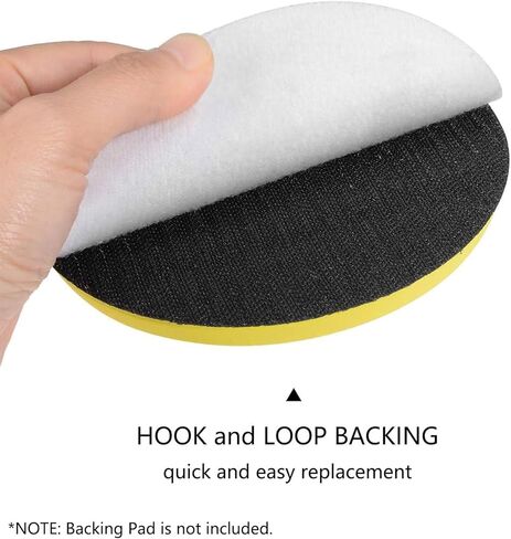 10 Pcs 9 Inch Wet Dry Hook and Loop Sanding Discs 320 Grit, Random Orbital Sandpaper No-Hole for Automotive and Woodworking in Kuwait