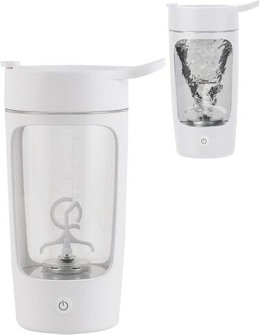 Electric Protein Shaker Bottle, | Tritan | Bpa Free| Blender Bottles 22oz Rechargeable Vortex Portable Mixer, Self Stirring Cup, Auto Mixing Mug For Coffee(White) in Saudi Arabia