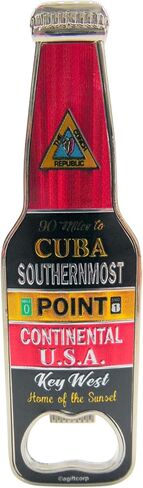 Southernmost Point Bottle Opener Magnet Key West Florida Souvenir Magnetic Metal Beach Bar Accessory, 4 Inch in Saudi Arabia
