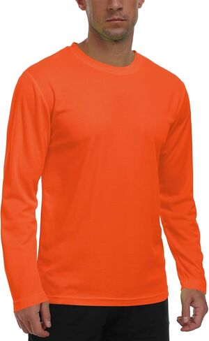 Long Sleeve Shirts for Men UPF 50+ UV Protection Rash Guard Fishing Shirts Moisture Wicking Quick Dry Sun Shirts HH2410 in Saudi Arabia
