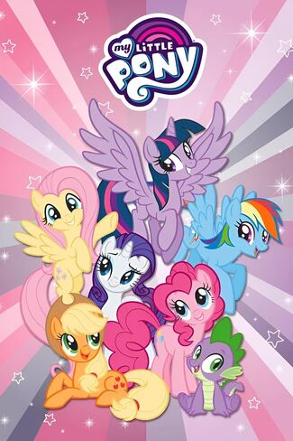 اشترِ الفن بسعر أقل مرخص رسميًا من My Little Pony - ملصق فني جماعي - 24 × 36 بوصة - طباعة زخرفية - ورق ملصق - جاهز للتأطير in Saudi Arabia