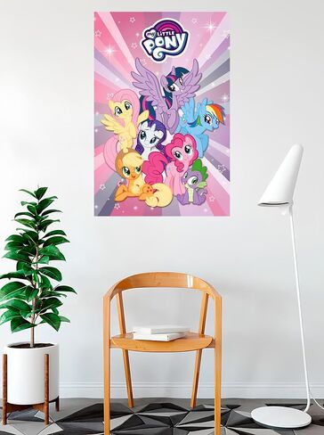 اشترِ الفن بسعر أقل مرخص رسميًا من My Little Pony - ملصق فني جماعي - 24 × 36 بوصة - طباعة زخرفية - ورق ملصق - جاهز للتأطير in Saudi Arabia