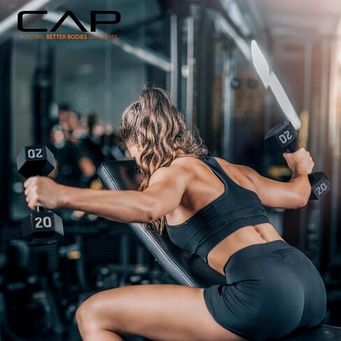 CAP Barbell Cast Iron Hex Dumbbell, Pair, 20 lb in Saudi Arabia