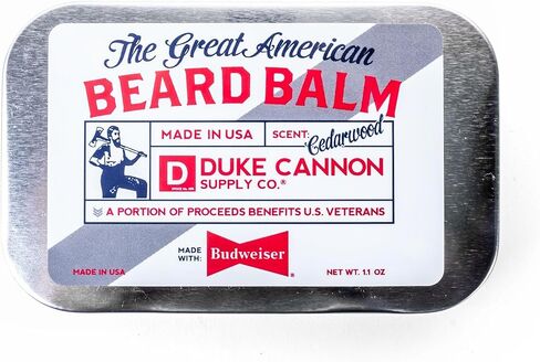 Duke Cannon Supply Co. Big Bourbon Beard Balm, 1.6oz - Oak Barrel Scent/Made with Natural and Organic Ingredients in Saudi Arabia