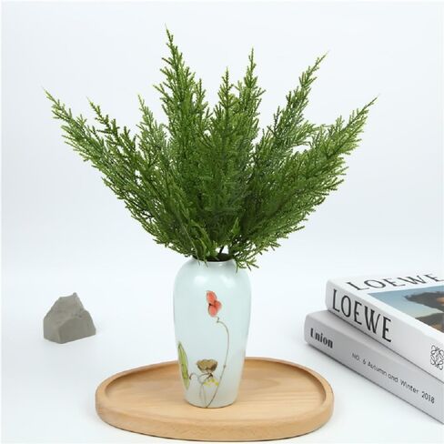 WEISPARK Artificial Pine Leaves Branches, 30pcs Fake Greenery Pine Sprigs Faux Stems Picks for DIY Christmas Garland Wreath Embellishing and Home Garden Decoration in Kuwait