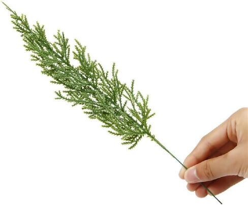 WEISPARK Artificial Pine Leaves Branches, 30pcs Fake Greenery Pine Sprigs Faux Stems Picks for DIY Christmas Garland Wreath Embellishing and Home Garden Decoration in Kuwait