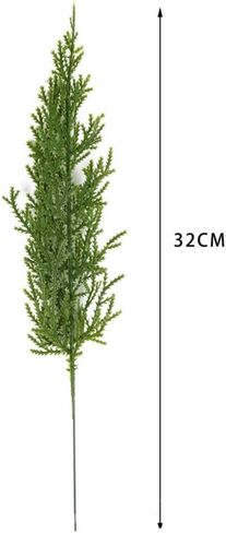 WEISPARK Artificial Pine Leaves Branches, 30pcs Fake Greenery Pine Sprigs Faux Stems Picks for DIY Christmas Garland Wreath Embellishing and Home Garden Decoration in Kuwait
