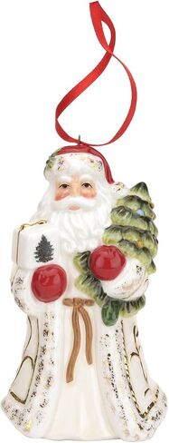 Spode Christmas Tree Collection Christmas Ornament| Hanging Santa Ornament| Holiday Home Décor| Tree Decoration Ornament| Measures 3.75 Inches made of Fine Earthenware in Saudi Arabia