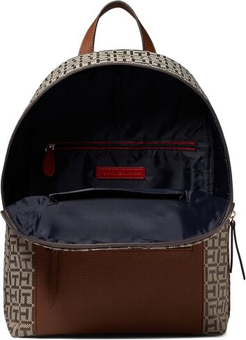 حقيبة ظهر Tommy Hilfiger Alexis II Smalldome مربعة الشكل من قماش الجاكار باللون الأسود مقاس واحد in Saudi Arabia